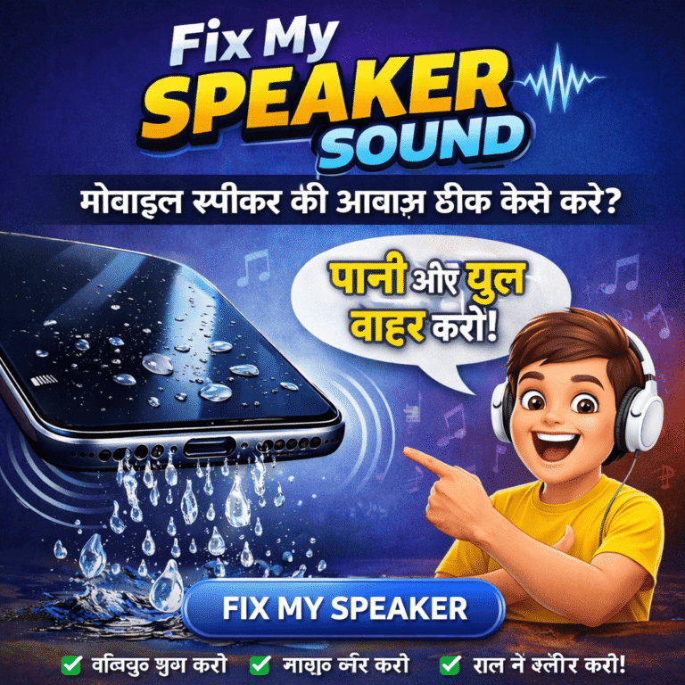 Fix My Speaker Sound – मोबाइल स्पीकर की आवाज़ ठीक कैसे करें?