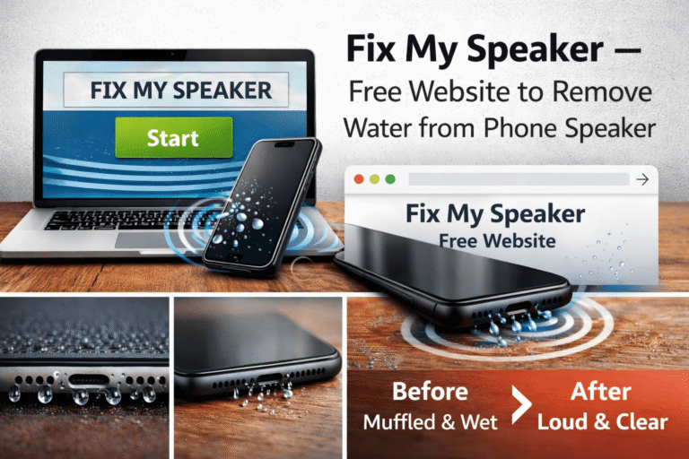 Fix My Speaker: Remove Water from the Phone Speaker Free