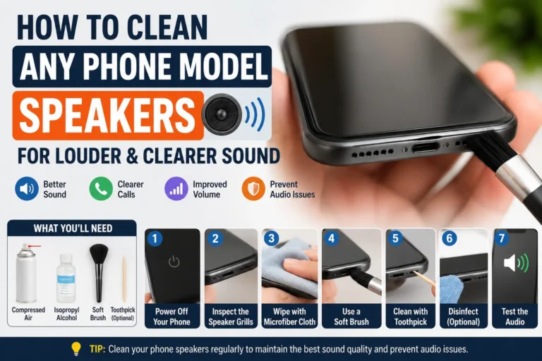 How to Clean Any Phone Model Speakers for Louder and Clearer Sound