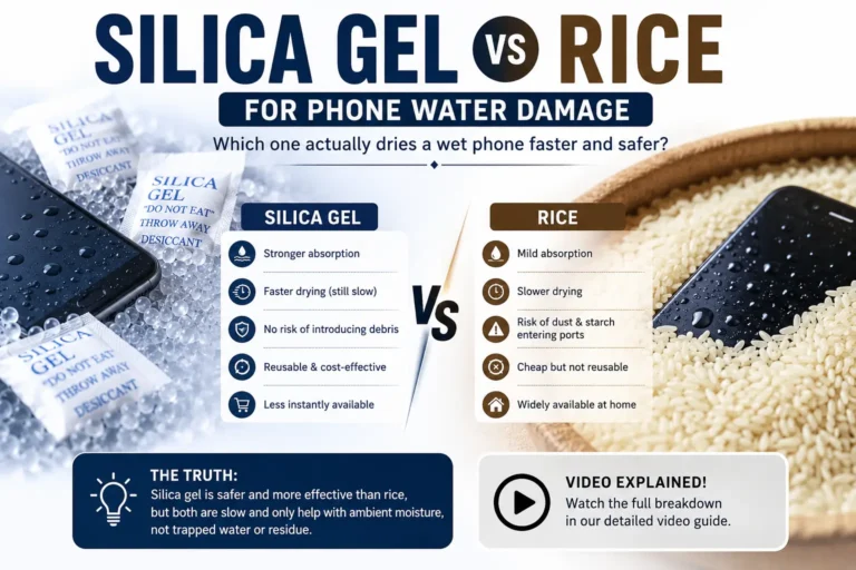 Silica Gel vs Rice for Phone Water Damage: An Honest Comparison