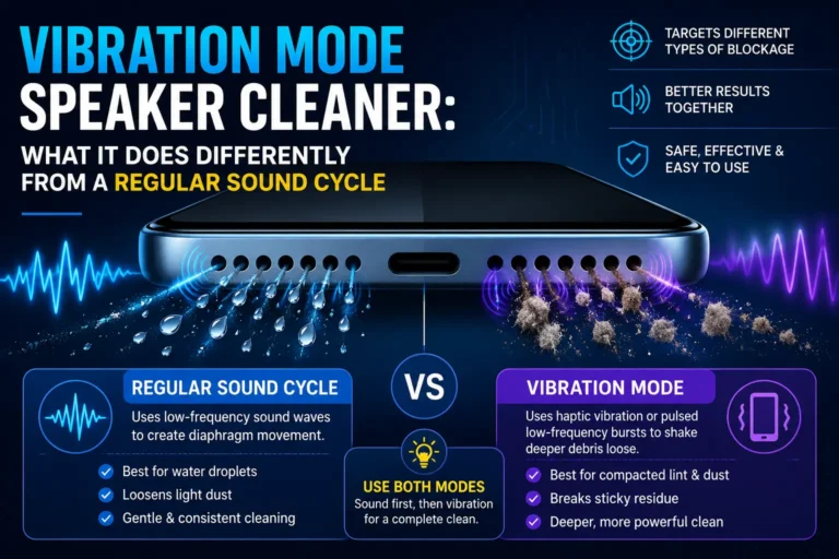 Vibration Mode Speaker Cleaner: What It Does Differently From a Regular Sound Cycle