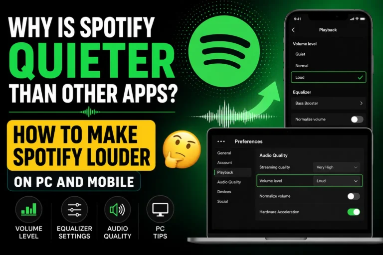 Why Is Spotify Quieter Than Other Apps? How to Make Spotify Louder on PC and Mobile