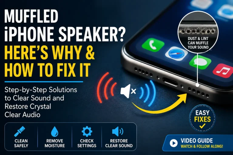 How to Fix a Muffled iPhone Speaker: A Complete, No-Nonsense Guide