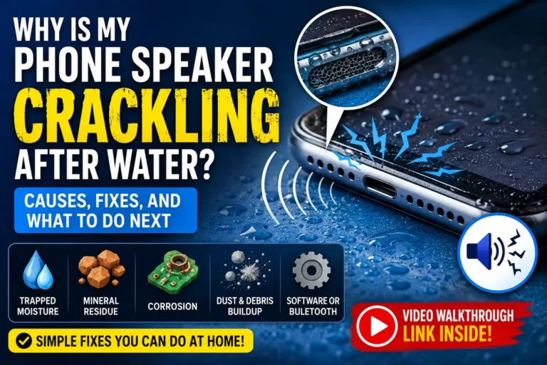 Why Is My Phone Speaker Crackling After Water? Causes, Fixes, and What to Do Next