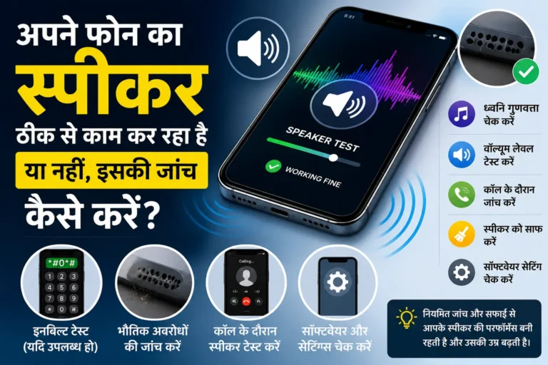 अपने फोन का स्पीकर ठीक से काम कर रहा है या नहीं, इसकी जांच कैसे करें?