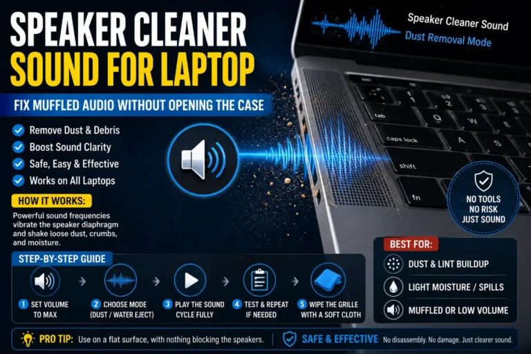 Speaker Cleaner Sound for Laptop: Fix Muffled Audio Without Opening the Case