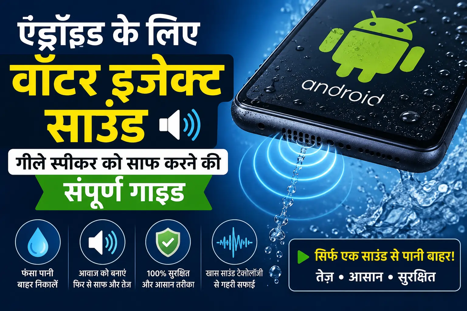 एंड्रॉइड के लिए वॉटर इजेक्ट साउंड: गीले स्पीकर को साफ करने की संपूर्ण गाइड -