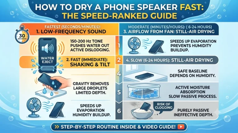 How to Dry a Phone Speaker Fast: The Methods That Actually Save Time